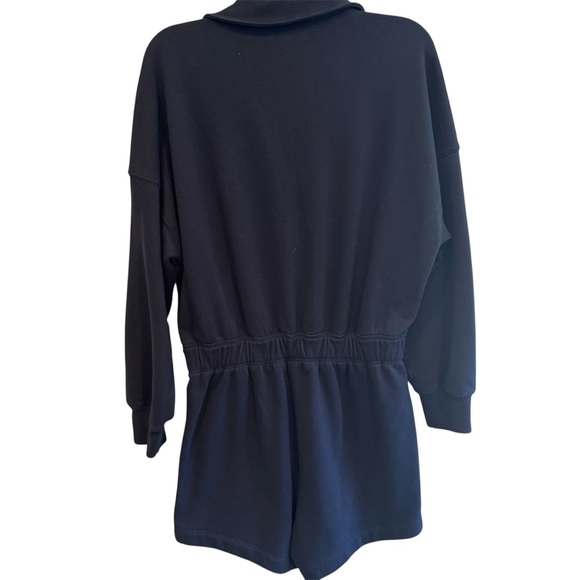 Abercrombie & Fitch Fleece Long Sleeve Shorts w/Pockets Romper Size M Petite - Picture 4 of 7